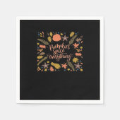 Pumpkin Spice Alles Grappig Ontwerp Servet (Voorkant)