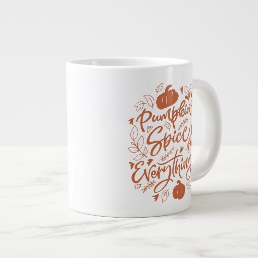 Pumpkin Spice Alles Grote Koffiekop (Voorkant rechts)