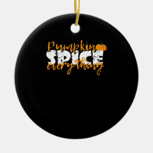 Pumpkin Spice Alles Halloween Grappig Keramisch Ornament