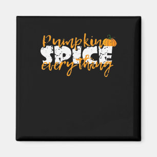 Pumpkin Spice Alles Halloween Grappig Magneet