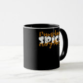 Pumpkin Spice Alles Halloween Grappig Mok (Voorkant rechts)