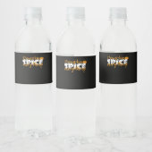 Pumpkin Spice Alles Halloween Grappig Waterfles Etiket (Flessen)