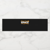 Pumpkin Spice Alles Halloween Grappig Waterfles Etiket (Enkel label)