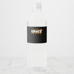 Pumpkin Spice Alles Halloween Grappig Waterfles Etiket