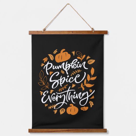 Pumpkin Spice Alles Hangend Wandkleed (Voorkant)