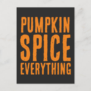 PUMPKIN SPICE ALLES HERFST BRIEFKAART BRIEFKAARTEN