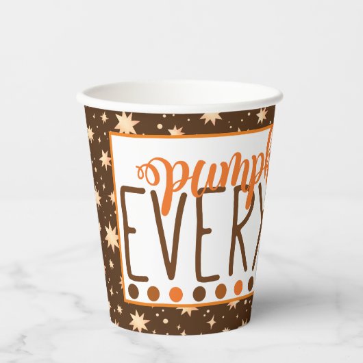 Pumpkin Spice Alles in de startfase Papieren Bekers (Voorkant)