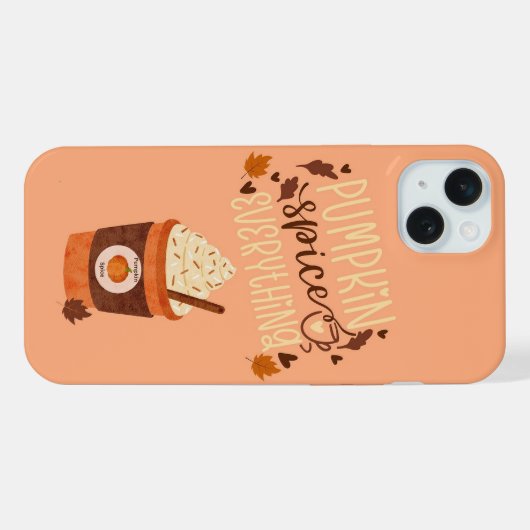 Pumpkin Spice Alles iPhone Hoesje (Achterkant horizontaal)