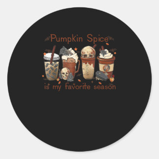 Pumpkin Spice Alles is mijn favoriete Seizoen Gra Ronde Sticker