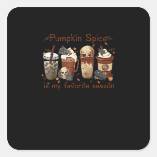 Pumpkin Spice Alles is mijn favoriete Seizoen Gra Vierkante Sticker
