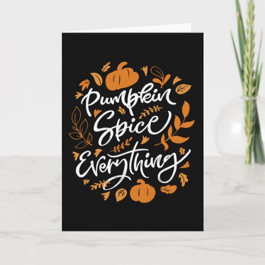 Pumpkin Spice Alles Kaart (Voorkant)