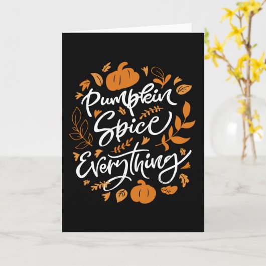 Pumpkin Spice Alles Kaart (Gele Bloem)