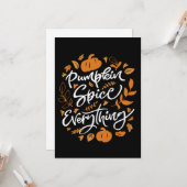 Pumpkin Spice Alles Kaart (Voorkant / Achterkant in situ)