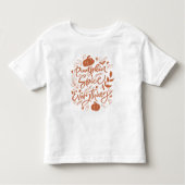Pumpkin Spice Alles Kinder Shirts (Voorkant)