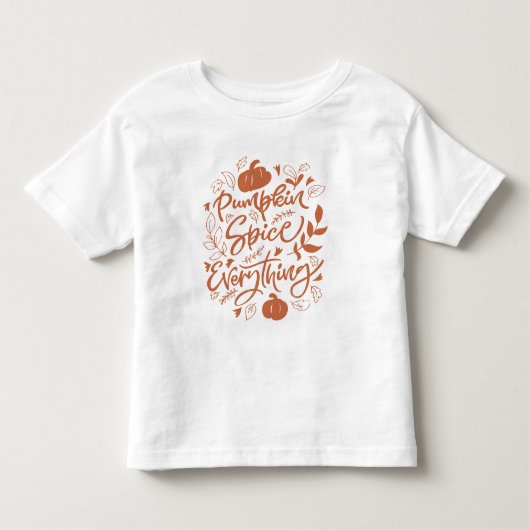 Pumpkin Spice Alles Kinder Shirts (Voorkant)