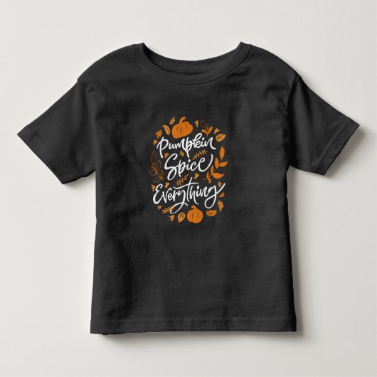 Pumpkin Spice Alles Kinder Shirts (Voorkant)