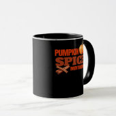 Pumpkin Spice Alles Klassiek Basic Design Mok (Voorkant rechts)