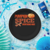 Pumpkin Spice Alles Klassiek Basic Design Papieren Bordje (Feest)