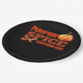 Pumpkin Spice Alles Klassiek Basic Design Papieren Bordje (Gekanteld)