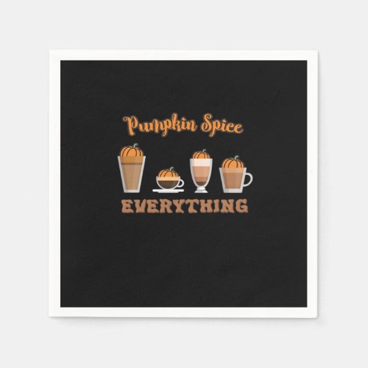 Pumpkin Spice Alles Koffie Essentieel Servet (Voorkant)