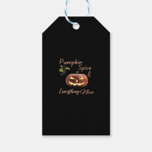 Pumpkin Spice $ Alles Leuk Cadeaulabel (Voorkant)