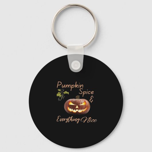 Pumpkin Spice $ Alles Leuk Sleutelhanger (Voorkant)