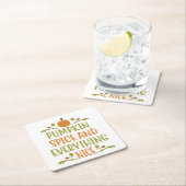 Pumpkin Spice Alles Leuke Herfst Vakantie Kartonnen Onderzetters (Insitu)