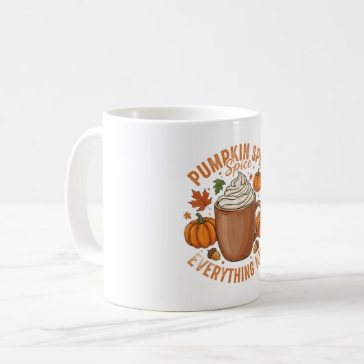 Pumpkin Spice & Alles Leuke Koffie Mok (Voorkant links)