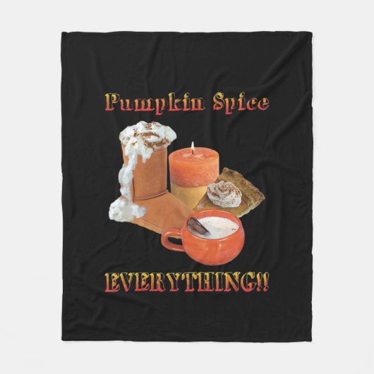 Pumpkin Spice Alles Luiaard Halloween Fleece Deken (Voorkant)