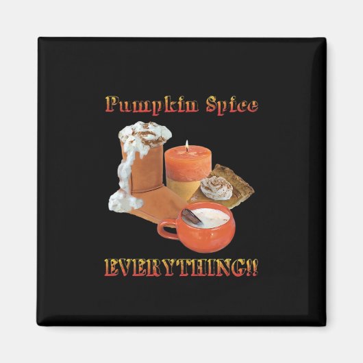 Pumpkin Spice Alles Luiaard Halloween Magneet (Voorkant)