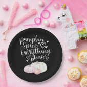Pumpkin Spice Alles Luiaard Halloween Papieren Bordje (Feest)