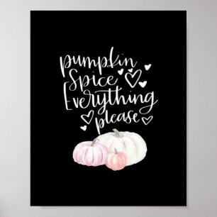 Pumpkin Spice Alles Luiaard Halloween Poster