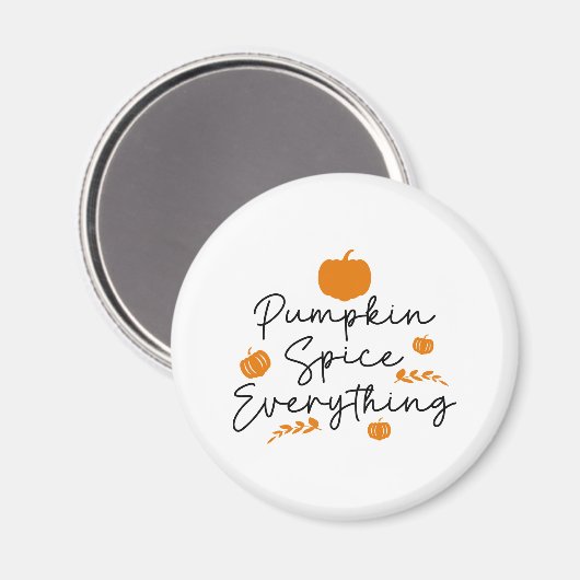 Pumpkin Spice Alles Magneet (Voorkant / Achterkant)