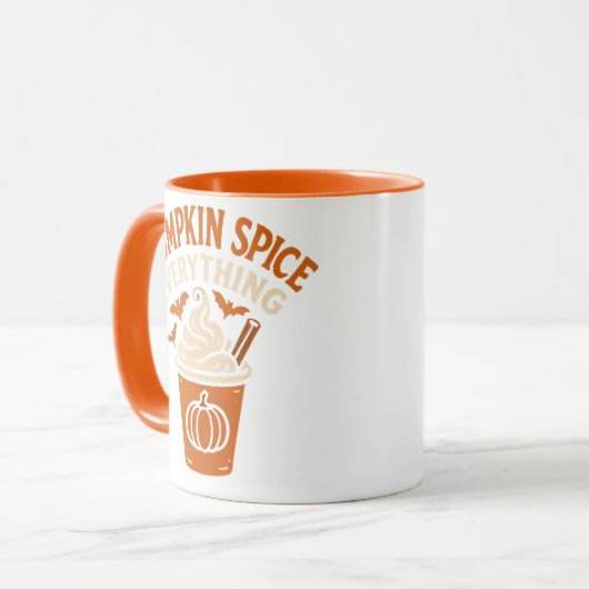 Pumpkin Spice Alles Mok (Voorkant links)