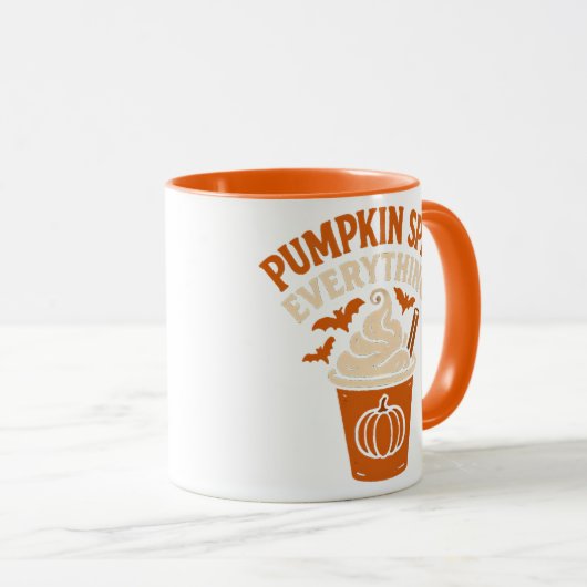 Pumpkin Spice Alles Mok (Voorkant rechts)