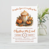 Pumpkin Spice & Alles Mooi Vrijgezellenfeest Kaart (Staand voorkant)