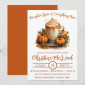 Pumpkin Spice & Alles Mooi Vrijgezellenfeest Kaart (Voorkant / Achterkant)