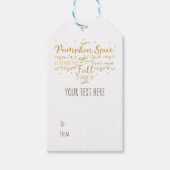 Pumpkin Spice & Alles Mooie Herfst Cadeaulabel (Voorkant)