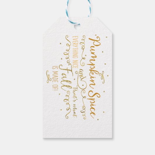 Pumpkin Spice & Alles Mooie Herfst Cadeaulabel (Achterkant)