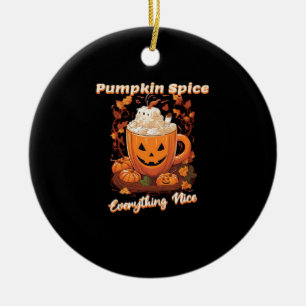 Pumpkin Spice Alles Mooie Pumpkin Spice Koffie Keramisch Ornament