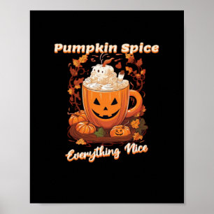 Pumpkin Spice Alles Mooie Pumpkin Spice Koffie Poster