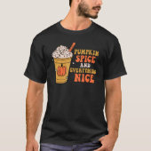 Pumpkin Spice Alles Nice Autumn Herfst Thanksgi T-shirt (Voorkant)