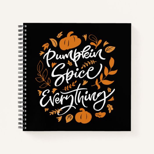 Pumpkin Spice Alles Notitieboek (Voorkant)