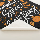 Pumpkin Spice Alles Sherpa Deken (3/4)