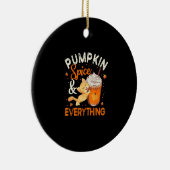 Pumpkin Spice Alles Shirt Cat Lover Cute Autu Keramisch Ornament (Rechts)