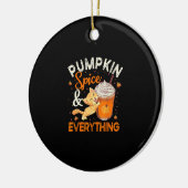 Pumpkin Spice Alles Shirt Cat Lover Cute Autu Keramisch Ornament (Links)