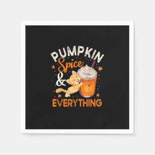 Pumpkin Spice Alles Shirt Cat Lover Cute Autu Servet