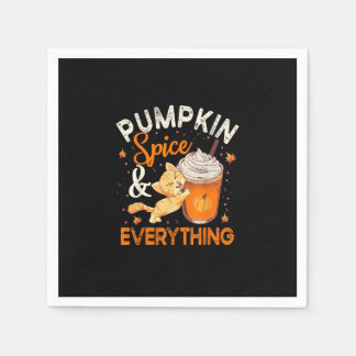Pumpkin Spice Alles Shirt Cat Lover Cute Autu Servet