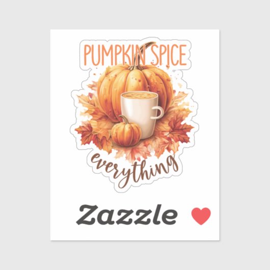 Pumpkin Spice Alles Sticker (Vel)