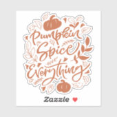 Pumpkin Spice Alles Sticker (Vel)